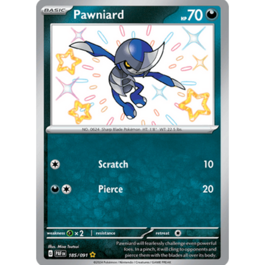 Pawniard (185/091) [Scarlet & Violet: Paldean Fates]