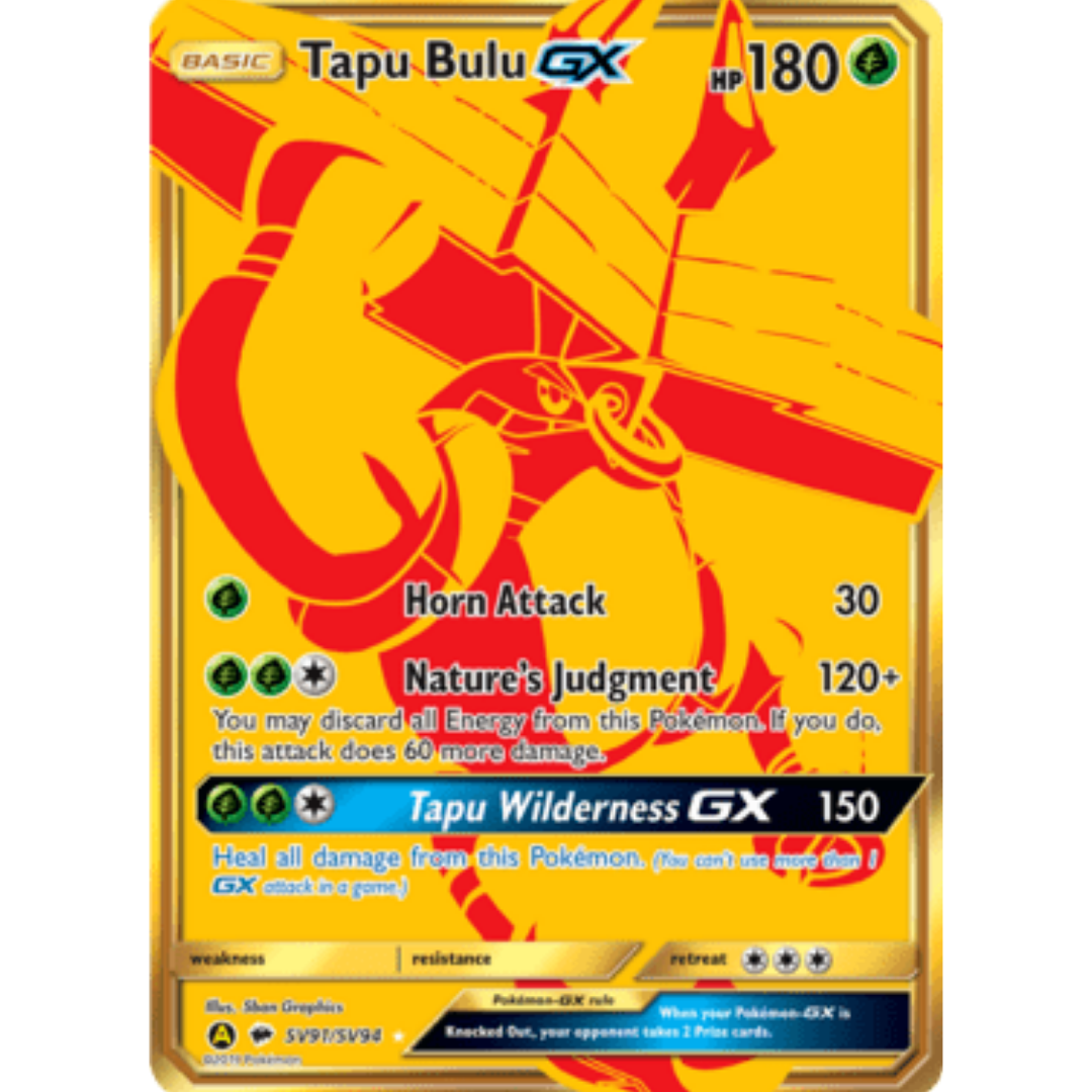 Tapu Bulu GX  - Holofoil Hidden Fates Shiny Vault - Shiny Holo Rare