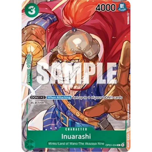 Inuarashi (Box Topper) (OP01-034) - Romance Dawn Foil