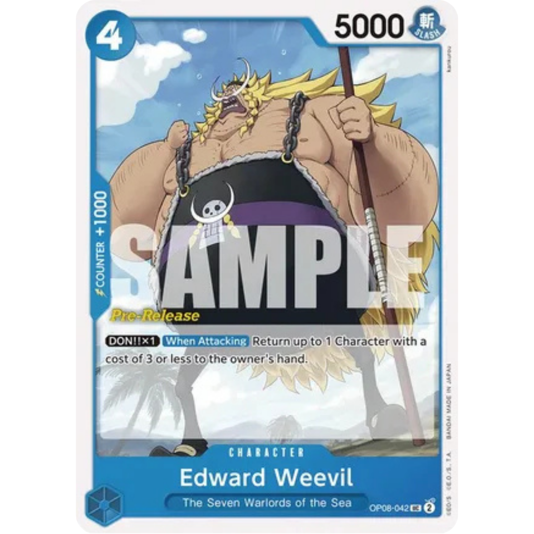 Edward Weevil (OP08-042) - Two Legends Pre-Release Cards