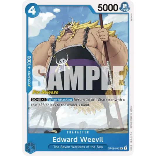 Edward Weevil (OP08-042) - Two Legends Pre-Release Cards