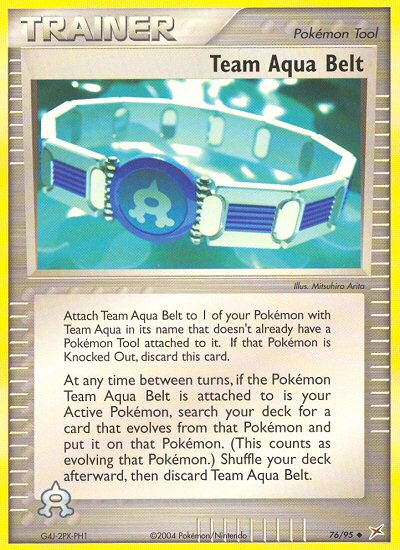 Team Aqua Belt  Team Magma vs Team Aqua - Uncommon