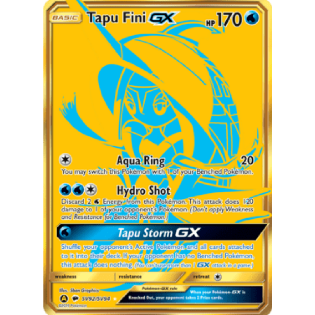 Tapu Fini GX  - Holofoil Hidden Fates Shiny Vault - Shiny Holo Rare