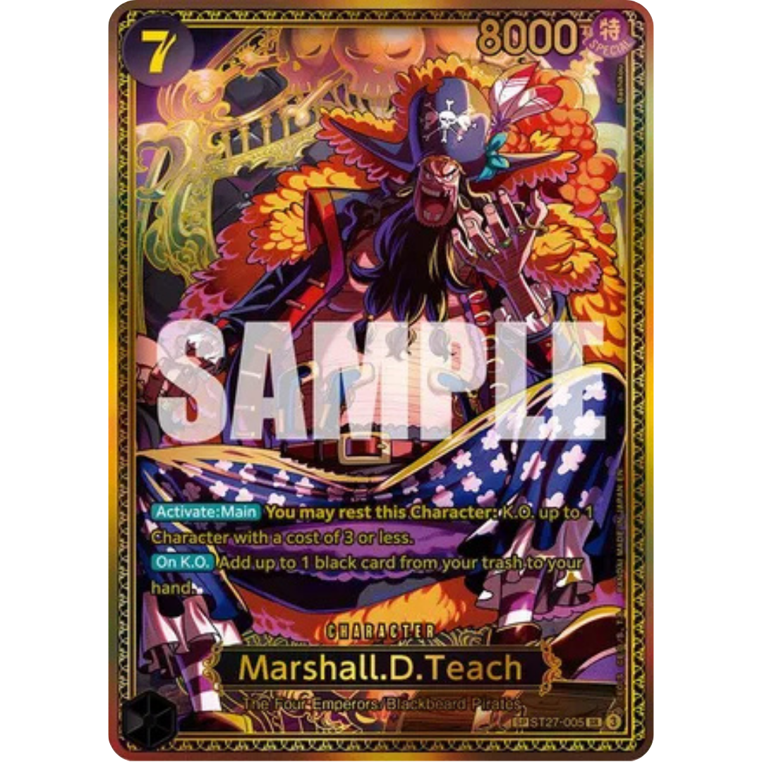 Marshall.D.Teach (ST27-005) (SP) (ST27-005) - The World's Strongest Warriors Foil