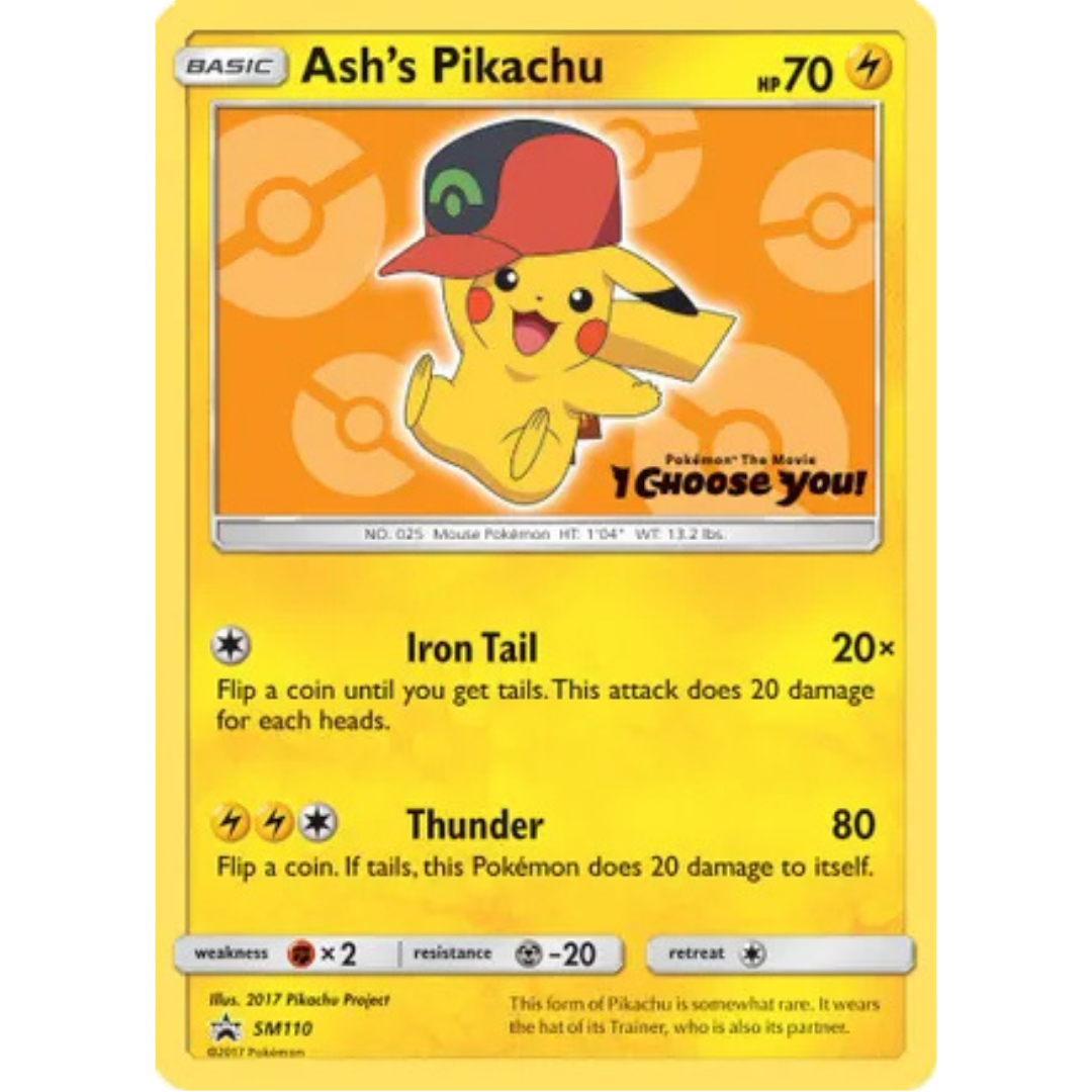 Ash's Pikachu SM110  SM Promos - Promo