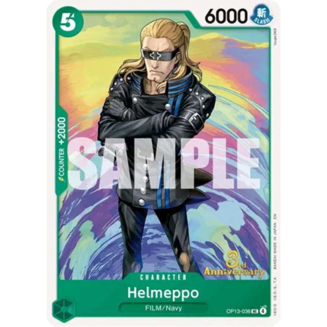 Helmeppo (OP13-036) - Carrying On His Will: 3rd Anniversary Tournament Cards