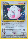 Chansey/102  - Unlimited Holofoil Base Set Shadowless - Holo Rare