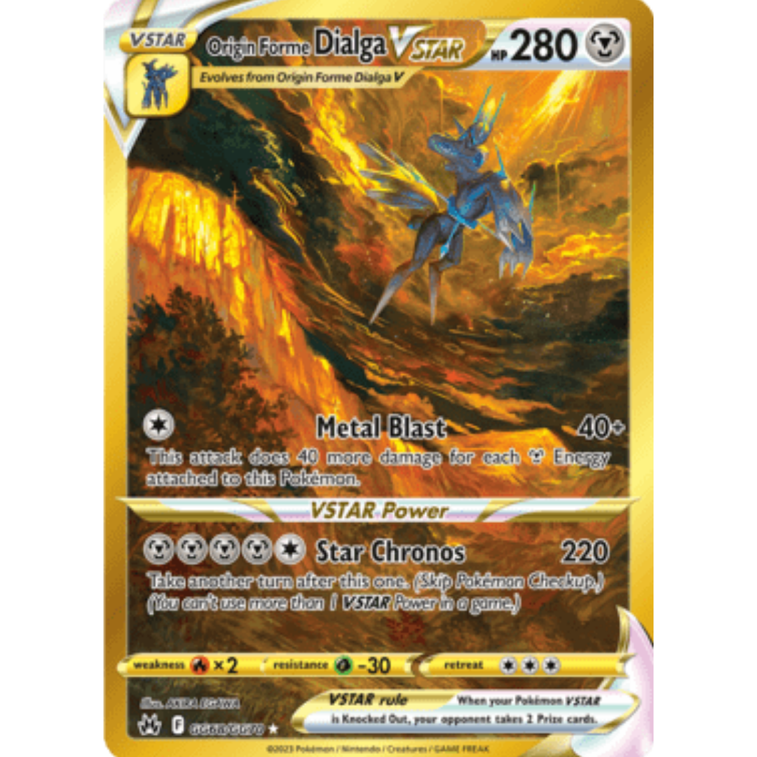 Origin Forme Dialga VSTAR (Secret) GG68  - Holofoil SWSH Crown Zenith Galarian Gallery - Secret Rare