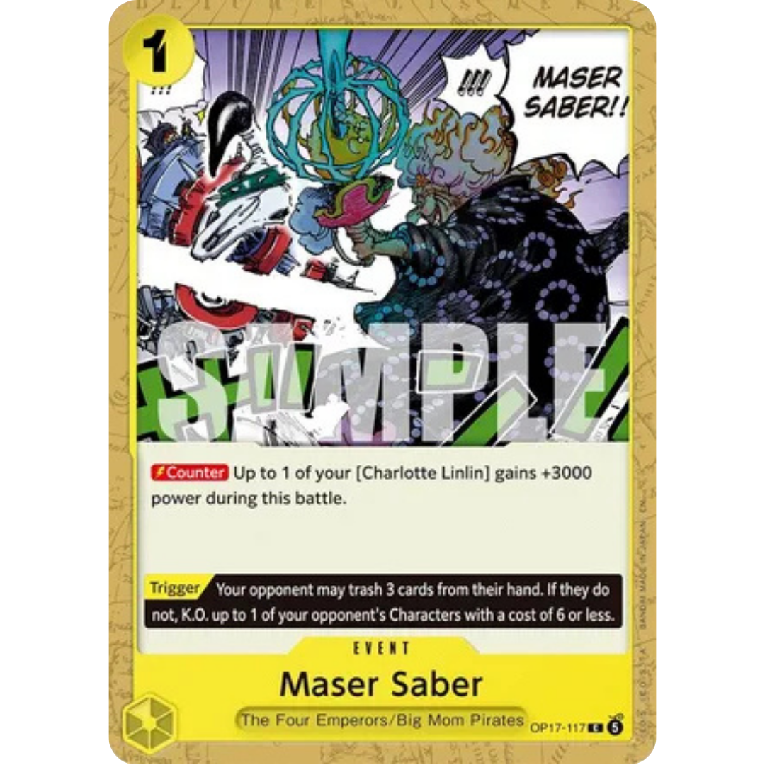 Maser Saber (OP17-117) - The World's Strongest Warriors