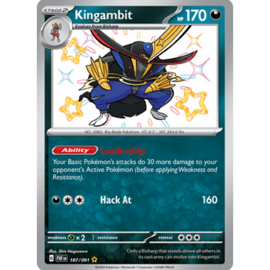 Kingambit (187/091) [Scarlet & Violet: Paldean Fates]