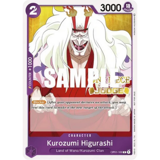 Kurozumi Higurashi (Judge) (OP01-100) - One Piece Promotion Cards Foil