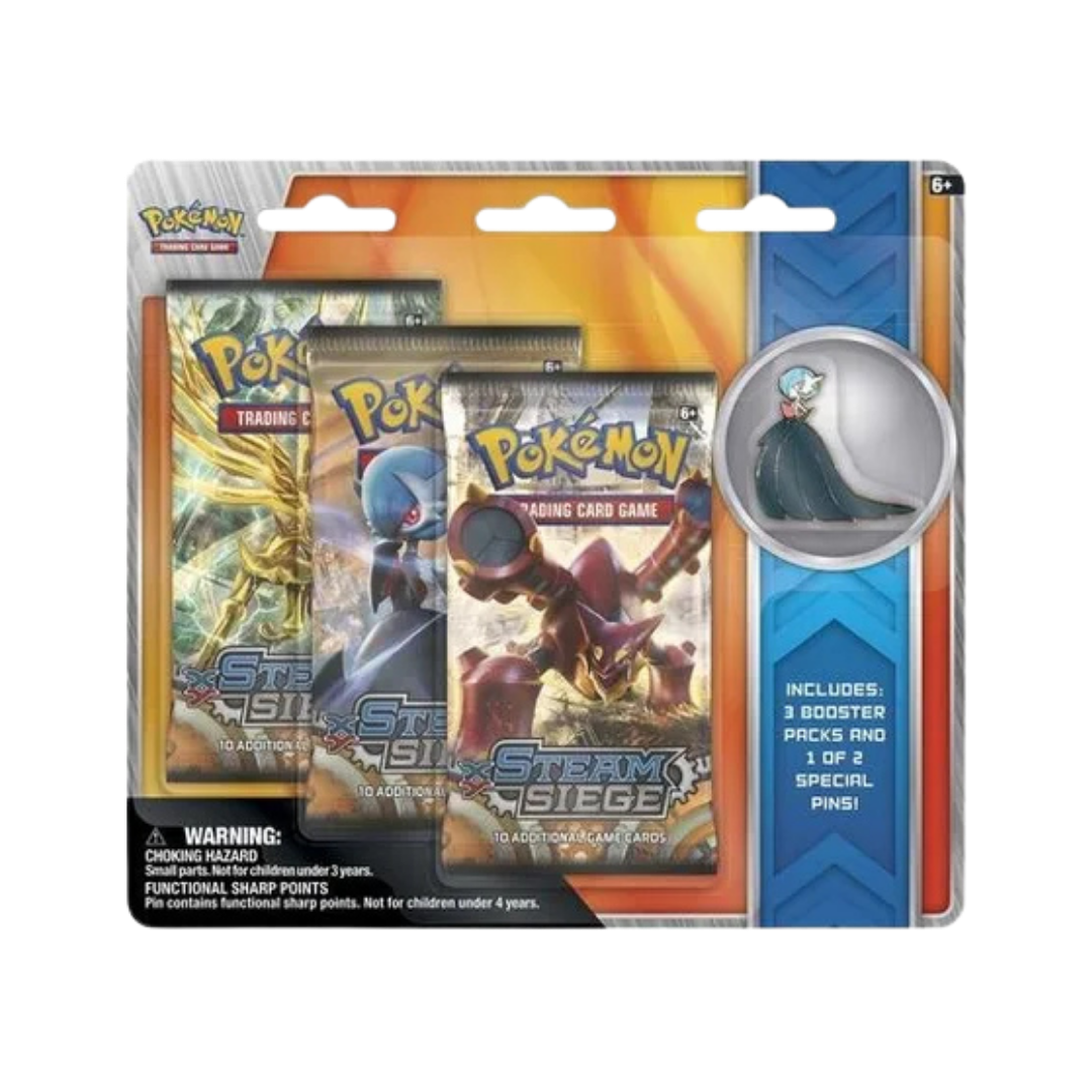Steam Siege Collectible Pin 3 Pack Blister [Shiny Mega Gardevoir]