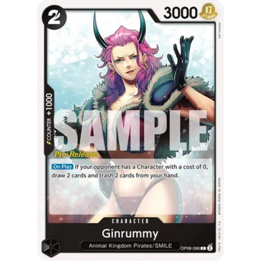 Ginrummy (OP08-086) - Two Legends Pre-Release Cards