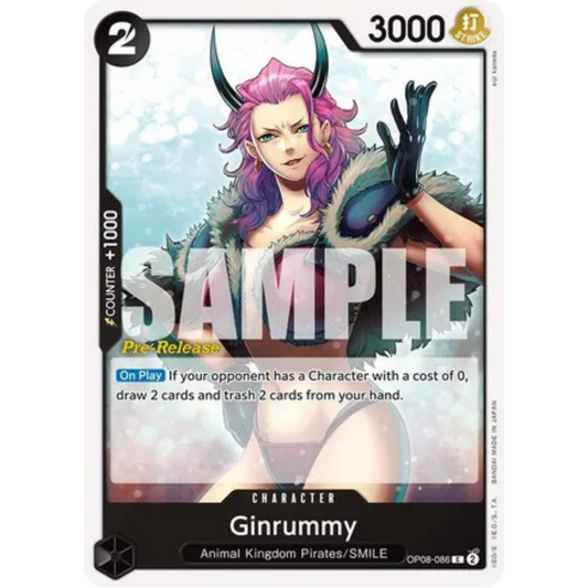 Ginrummy (OP08-086) - Two Legends Pre-Release Cards