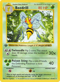 Beedrill 017/102  - Unlimited Base Set Shadowless - Rare