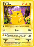 Pikachu 058  - Unlimited Base Set Shadowless - Common
