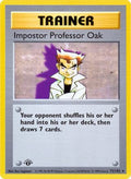 Impostor Professor Oak/102  - Unlimited Base Set Shadowless - Rare