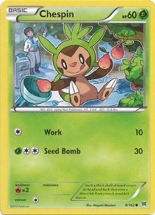 Chespin (8) 008  - Reverse Holofoil XY  BREAKthrough - Common