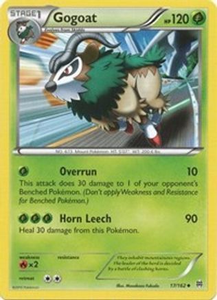Gogoat 017  - Reverse Holofoil XY  BREAKthrough - Uncommon