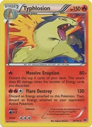 Typhlosion 020  - Reverse Holofoil XY  BREAKthrough - Holo Rare