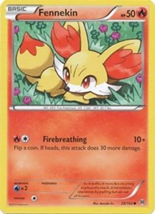 Fennekin 025  - Reverse Holofoil XY  BREAKthrough - Common