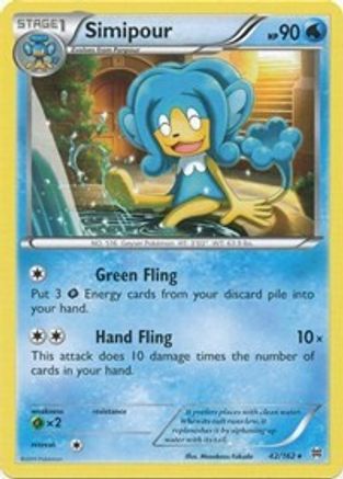 Simipour 042  - Reverse Holofoil XY  BREAKthrough - Rare