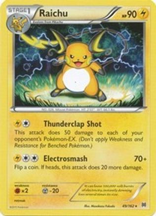 Raichu 049  - Reverse Holofoil XY  BREAKthrough - Rare