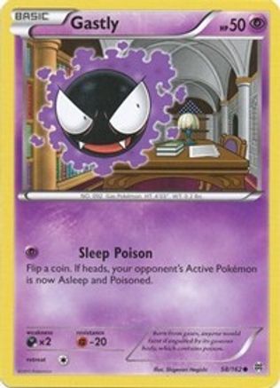 Gastly 058  - Reverse Holofoil XY  BREAKthrough - Common