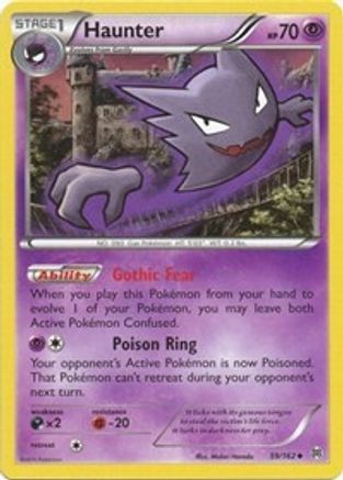 Haunter 059  - Reverse Holofoil XY  BREAKthrough - Uncommon