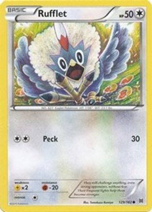 Rufflet 129  XY  BREAKthrough - Common