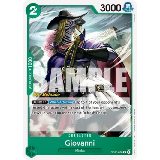 Giovanni (OP08-026) - Two Legends Pre-Release Cards