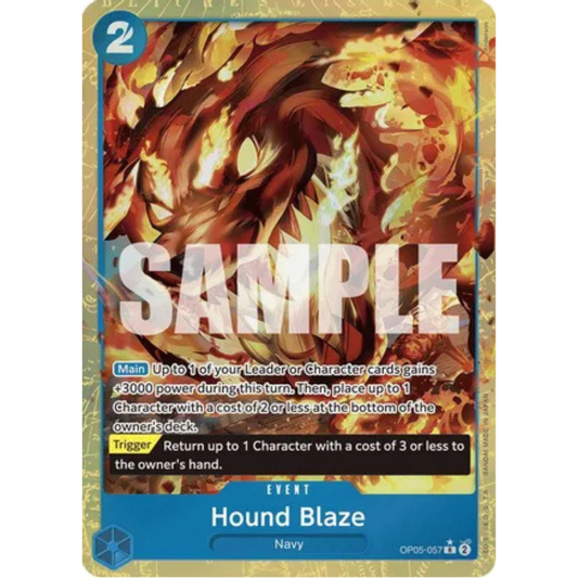 Hound Blaze (Alternate Art) (OP05-057) - Premium Booster -The Best- Foil