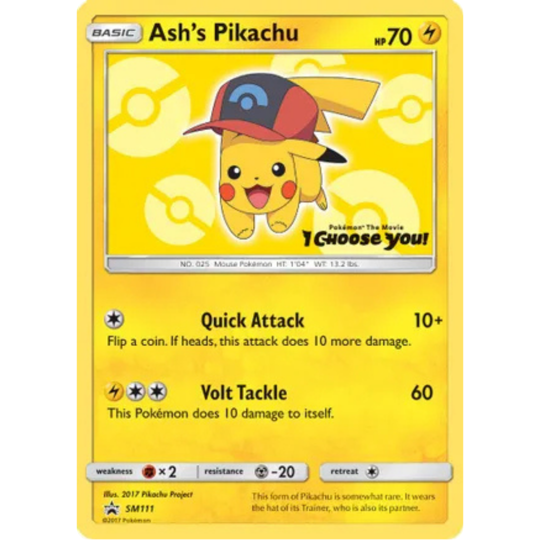 Ash's Pikachu SM111  SM Promos - Promo
