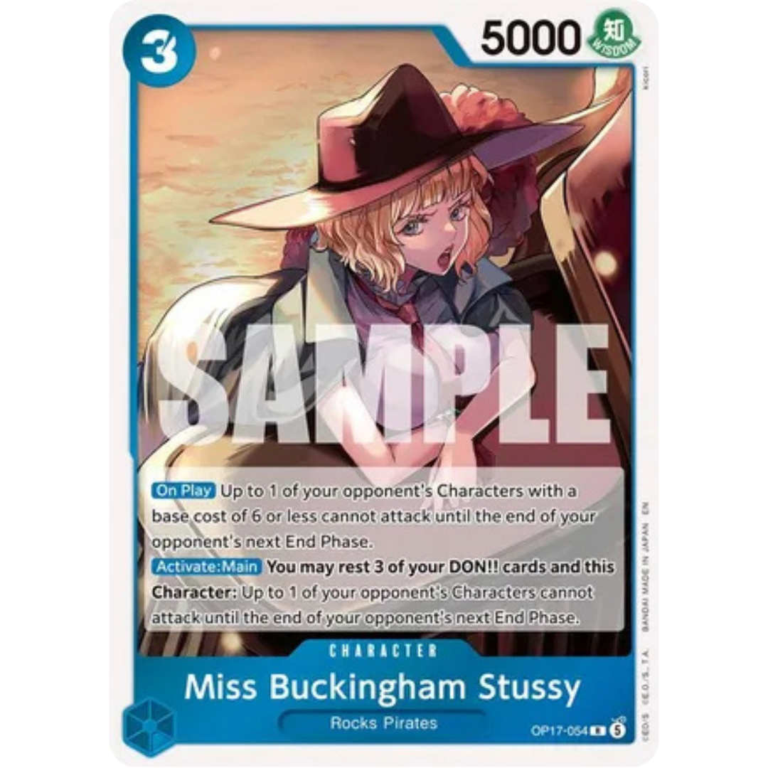 Miss Buckingham Stussy (OP17-054) - The World's Strongest Warriors Foil