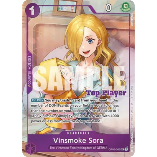 Vinsmoke Sora (CS 25-26 Top Player Pack Vol. 2) (OP06-063) - One Piece Promotion Cards Foil