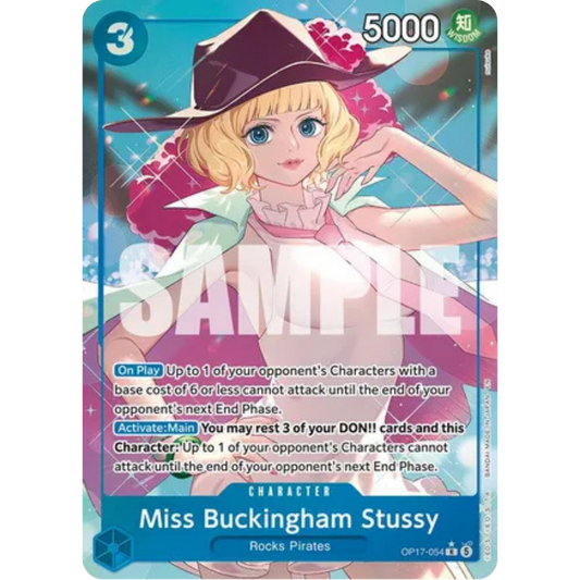 Miss Buckingham Stussy (Alternate Art) (OP17-054) - The World's Strongest Warriors Foil