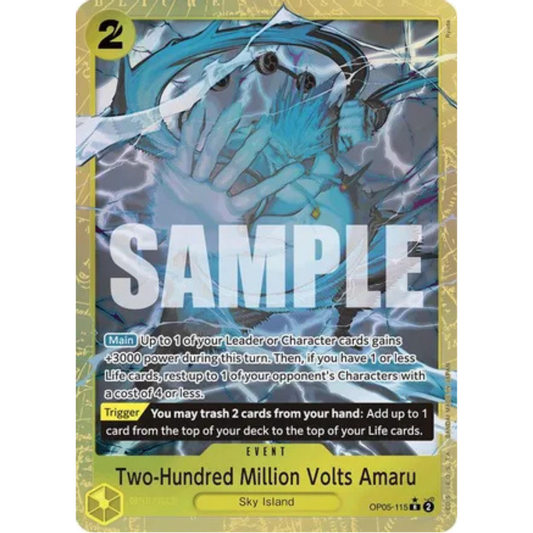 Two-Hundred Million Volts Amaru (Alternate Art) (OP05-115) - Premium Booster -The Best- Foil