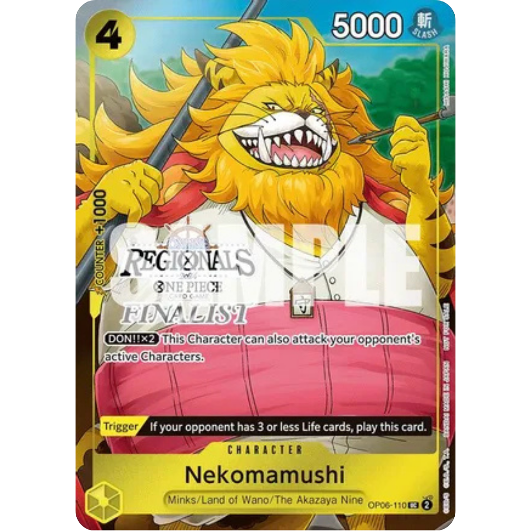 Nekomamushi (Online Regional 2024 Vol. 3) [Finalist] (OP06-110) - One Piece Promotion Cards Foil