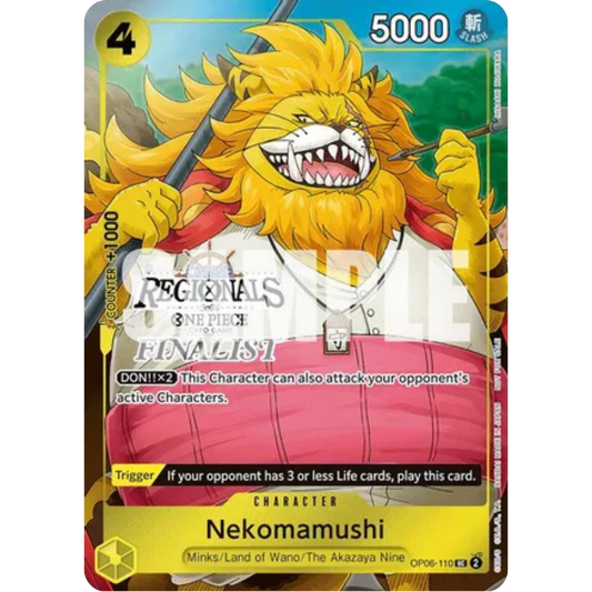 Nekomamushi (Online Regional 2024 Vol. 3) [Finalist] (OP06-110) - One Piece Promotion Cards Foil