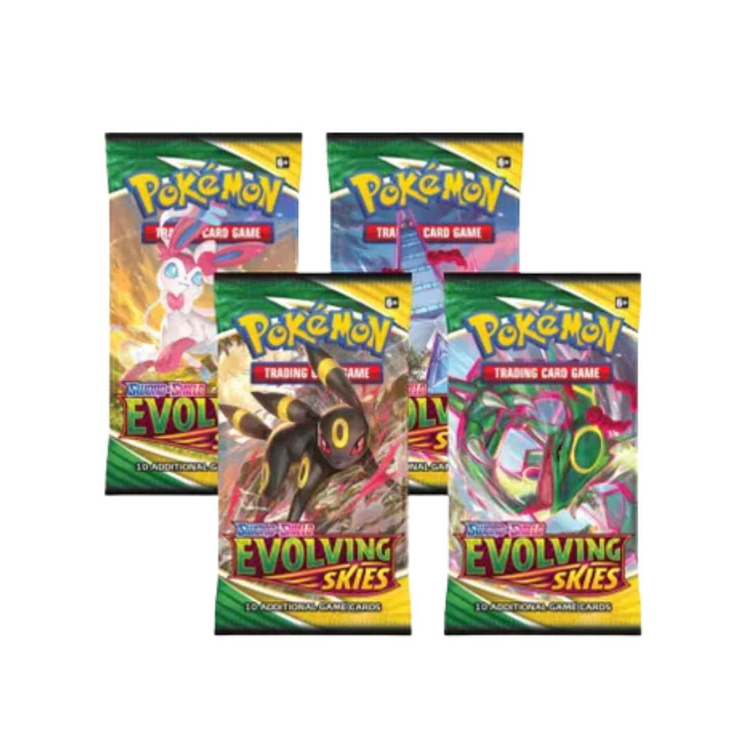 Evolving Skies Booster Pack Art Bundle [Set of 4]