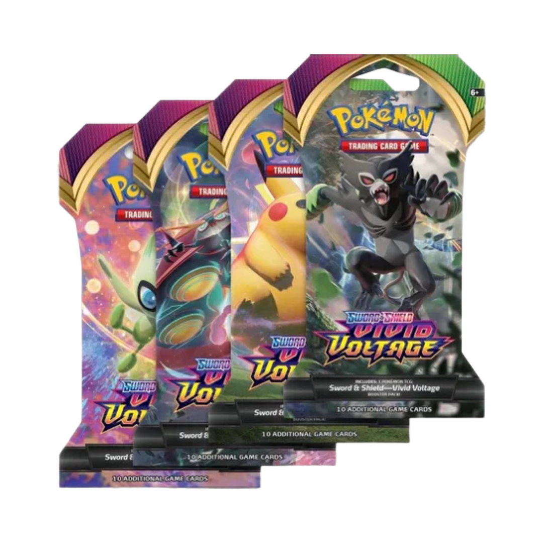 Vivid Voltage Sleeved Booster Pack Art Bundle [Set of 4]