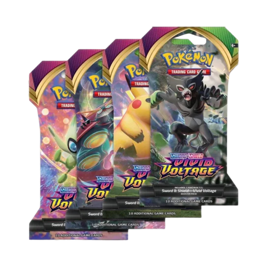 Vivid Voltage Sleeved Booster Pack Art Bundle [Set of 4]