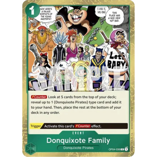 Donquixote Family (Jolly Roger Foil) (OP04-036) - Premium Booster -The Best- Foil