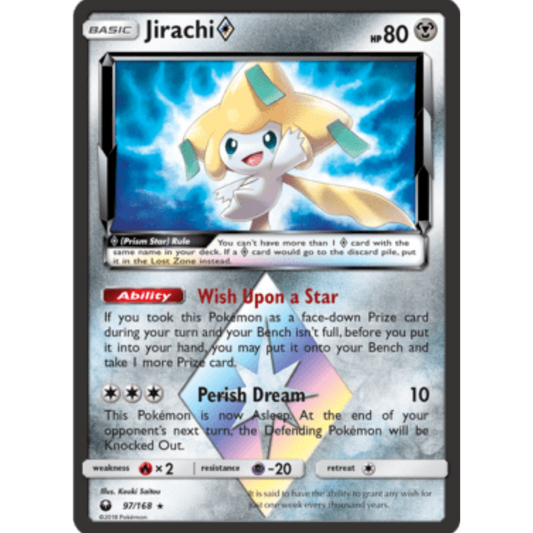 Jirachi (97/168) (Prism Star) [Sun & Moon: Celestial Storm]