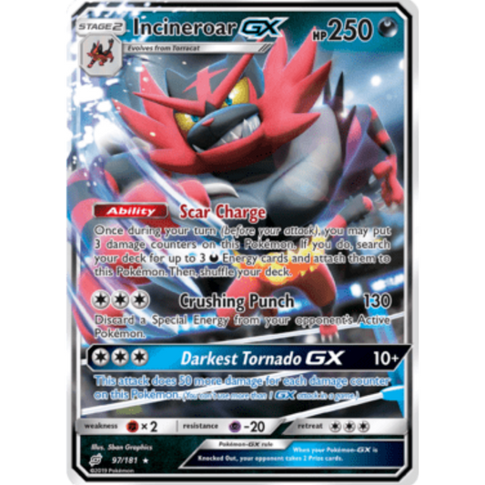 Incineroar GX (97/181) [Sun & Moon: Team Up]