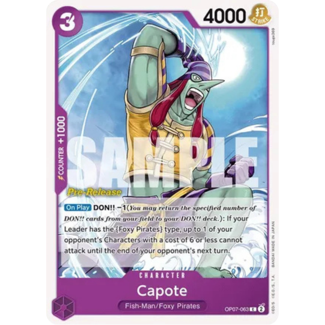 Capote (OP07-063) - 500 Years in the Future Pre-Release Cards