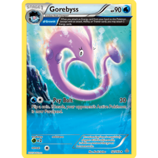 Gorebyss (Alpha) 052/160  - Reverse Holofoil XY  Primal Clash - Rare