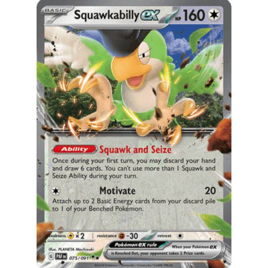 Squawkabilly ex (075/091) [Scarlet & Violet: Paldean Fates]