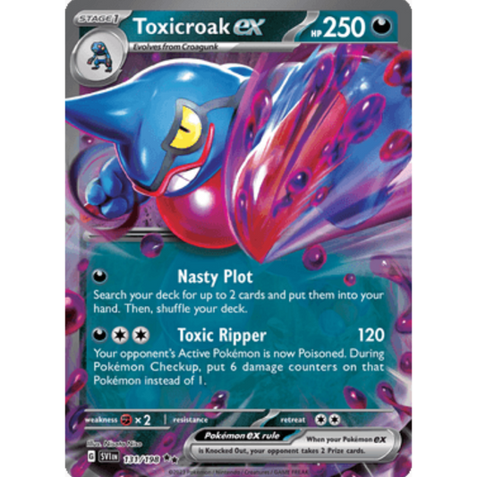 Toxicroak ex (232/198) [Scarlet & Violet: Base Set]