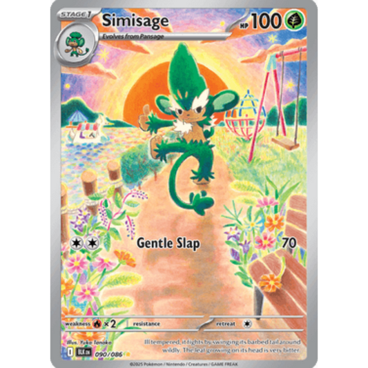 Simisage 090/086  - Holofoil SV Black Bolt - Illustration Rare